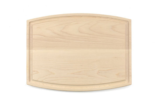 Arched Wood Cutting Board with Juice Groove