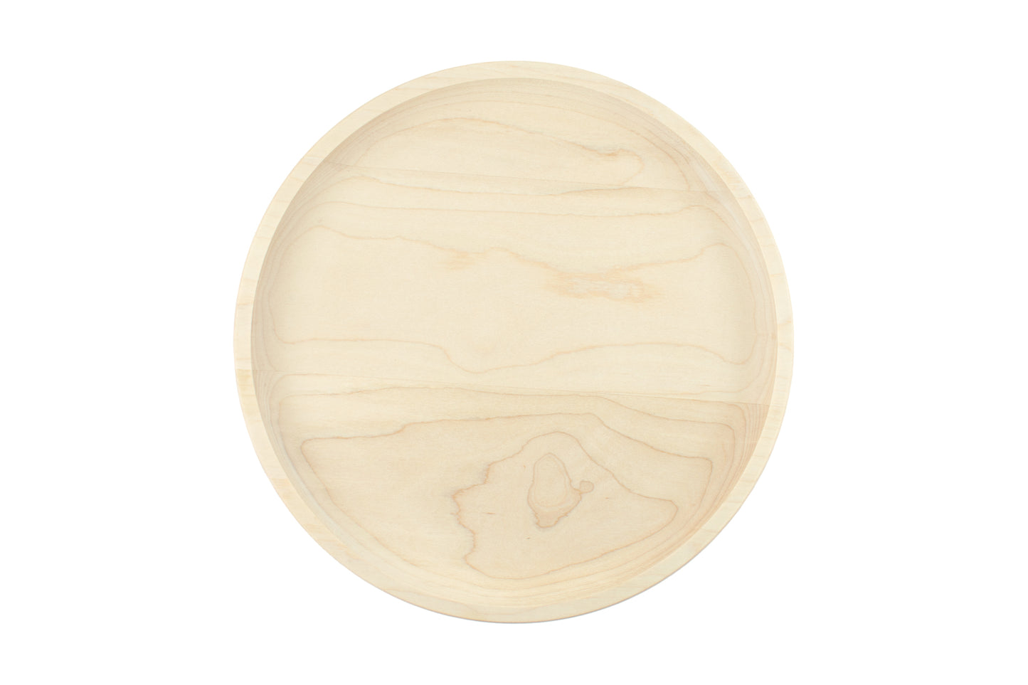 Round Hardwood Tray