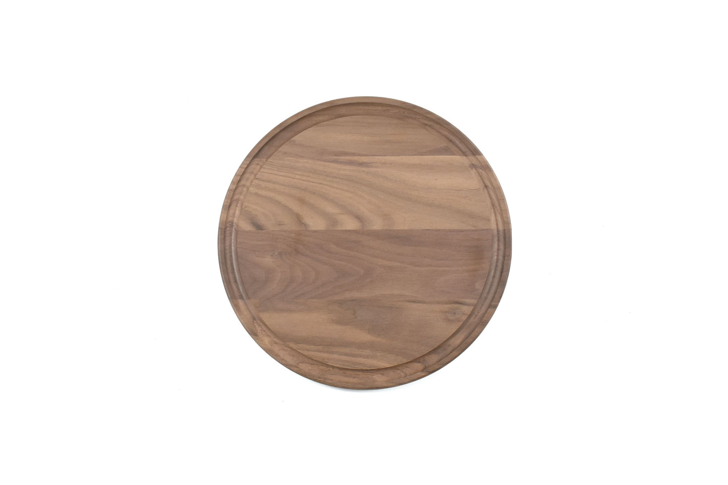Small Round Wood Cutting Board with Juice Groove