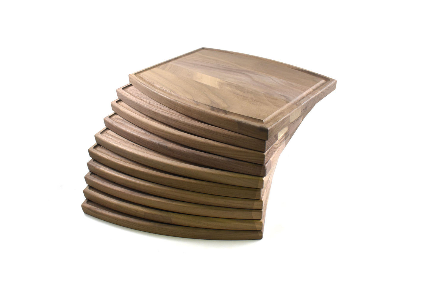 Arched Wood Cutting Board with Juice Groove