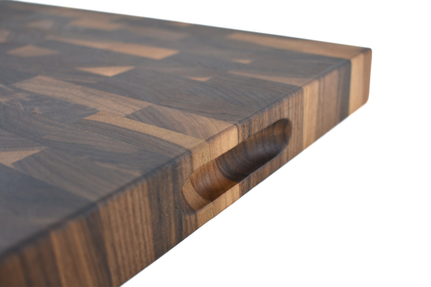 Medium End Grain Butcher Block with Side Handle Indents