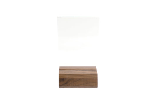Table Tent with Wooden Base and Acrylic Insert