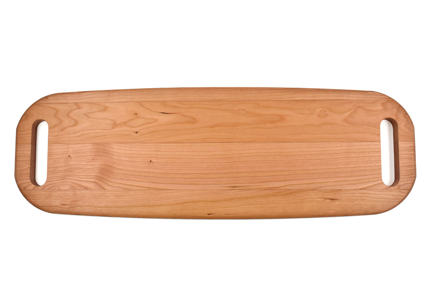Wood Serving Tray with Handles on Both Ends