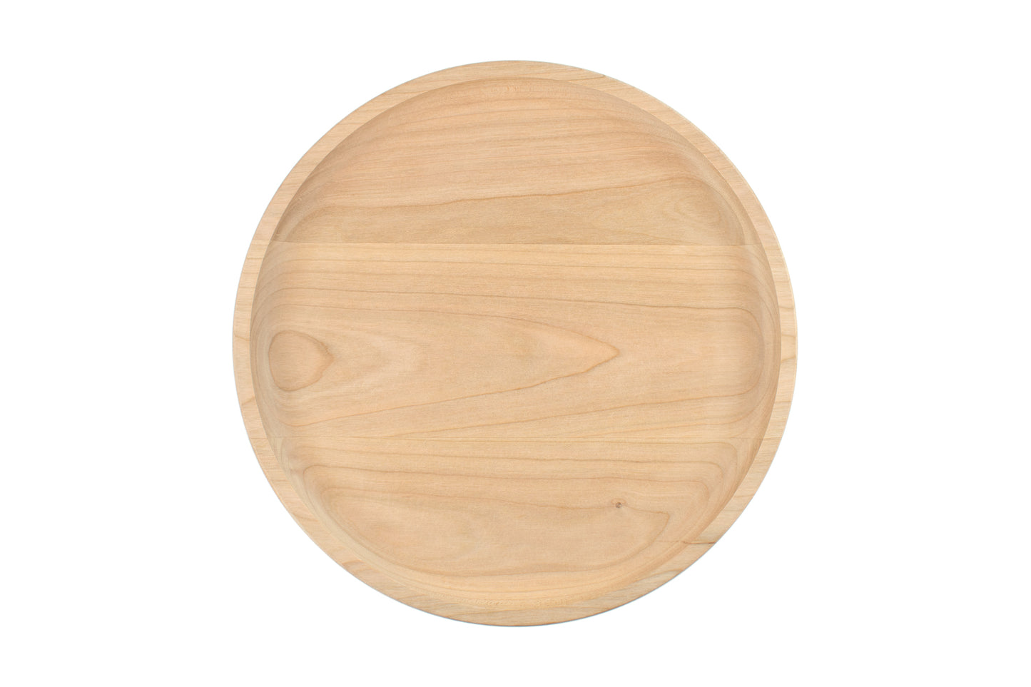 Round Hardwood Tray