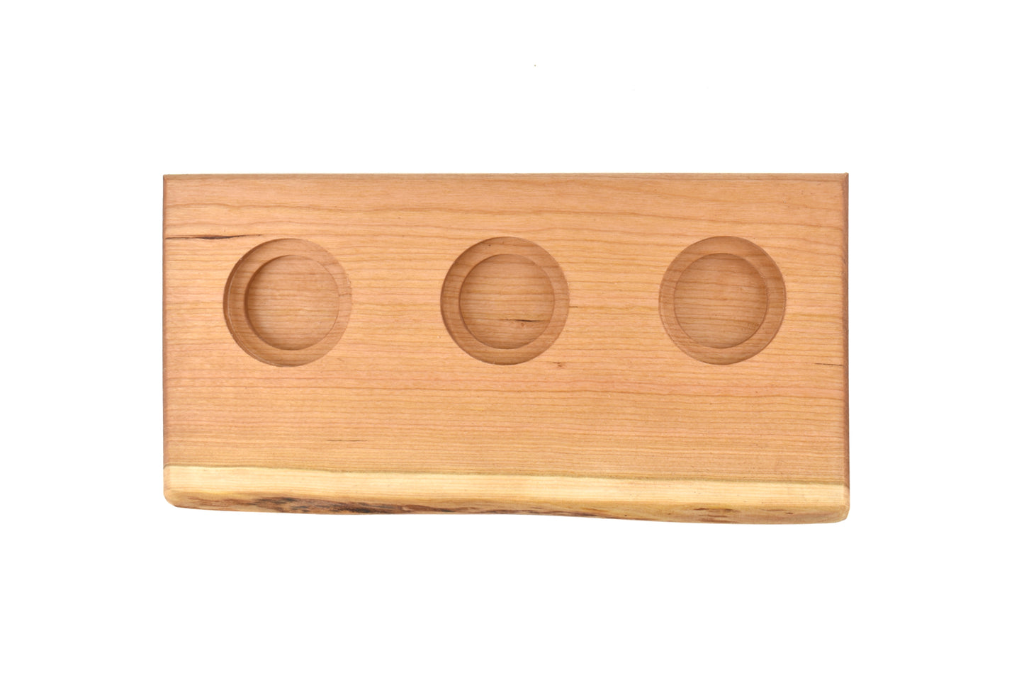 Live Edge Flight Board with 3 Slots