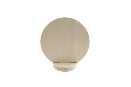 Round Wooden QR Code Stand