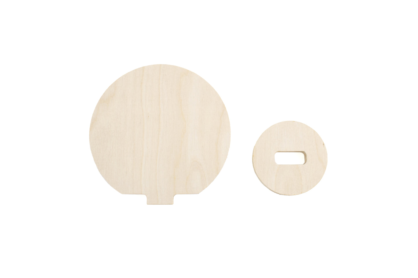 Round Wooden QR Code Stand