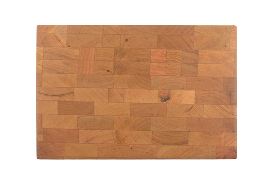 Small Cherry End Grain Butcher Block with Indented Handles