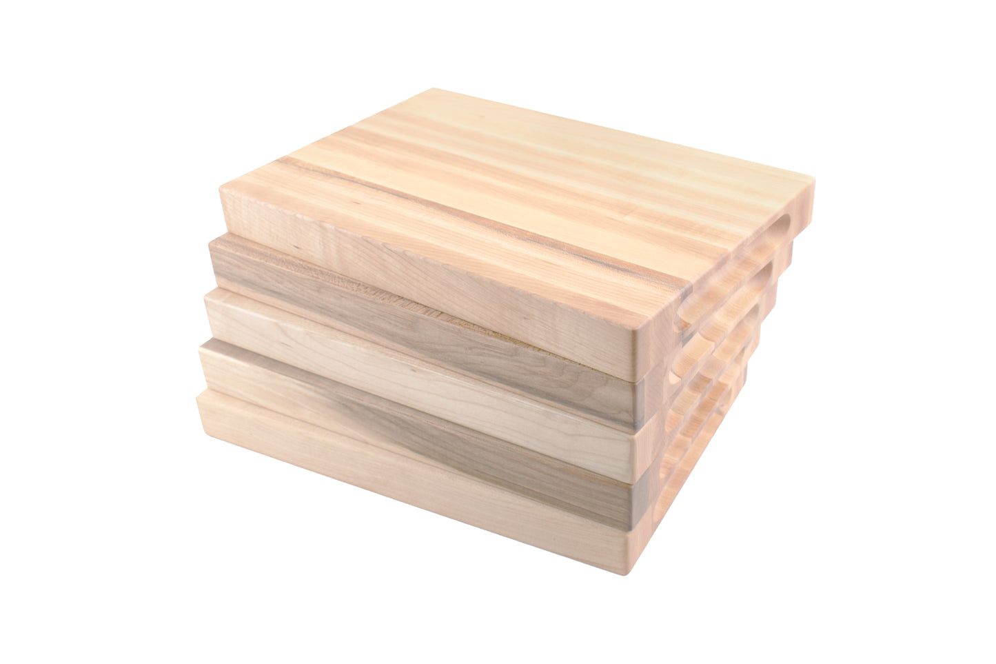 Small Edge-Grain Butcher Block with Indented Handles