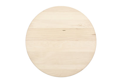 Large Round Wood Cutting Board with Juice Groove