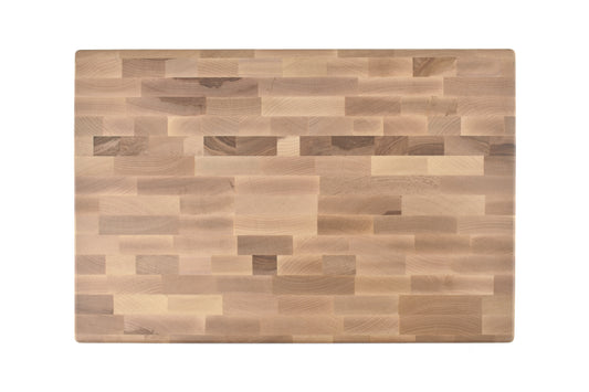 Small End Grain Butcher Block with Side Handle Indents