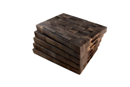 Small End Grain Butcher Block with Side Handle Indents