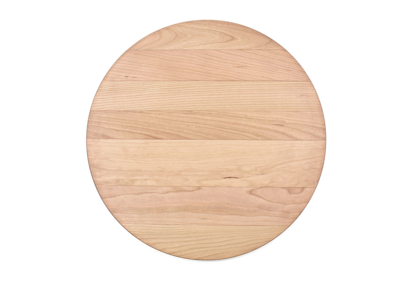 Large Round Wood Cutting Board with Juice Groove