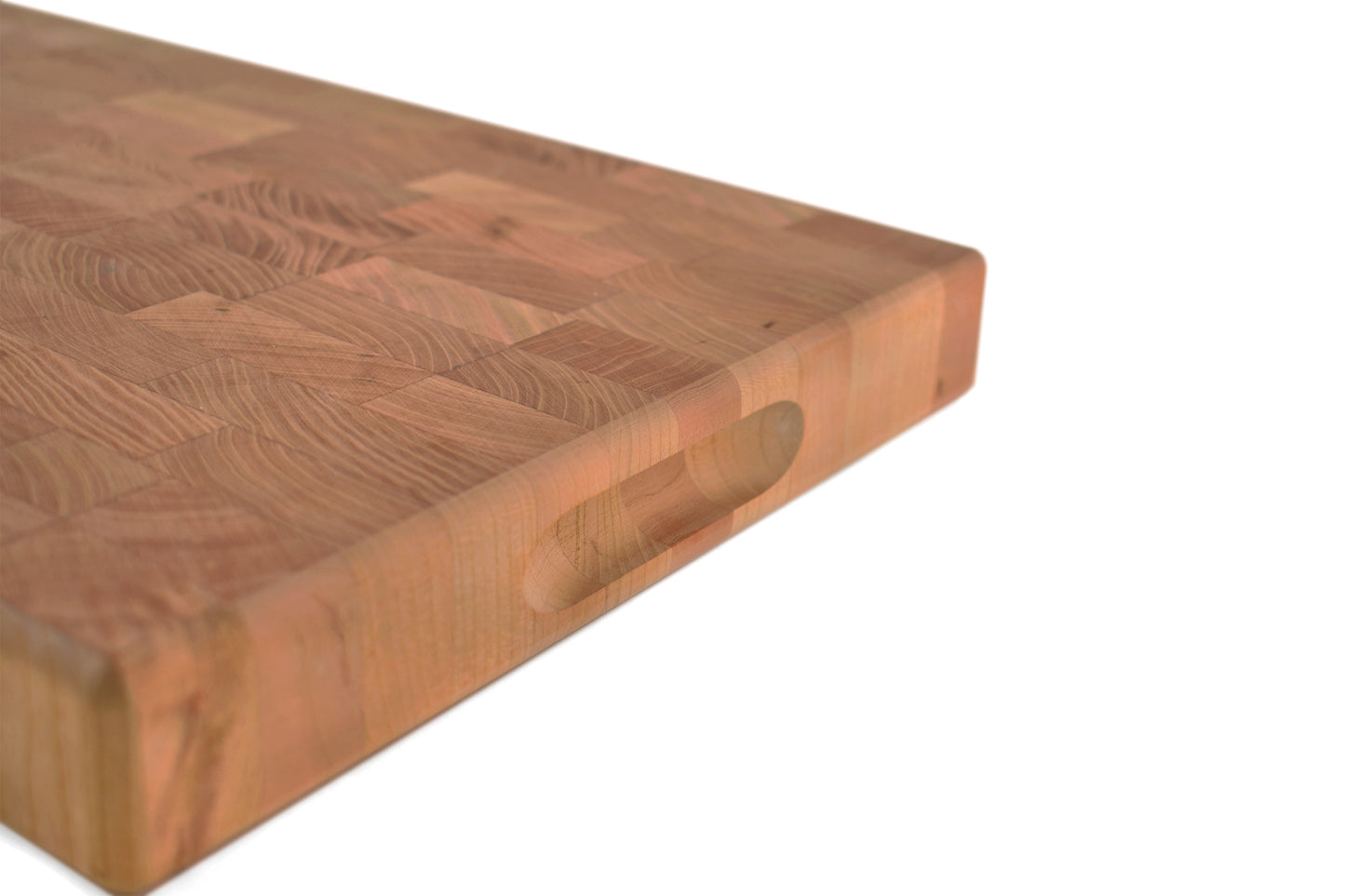 Small End Grain Butcher Block with Side Handle Indents