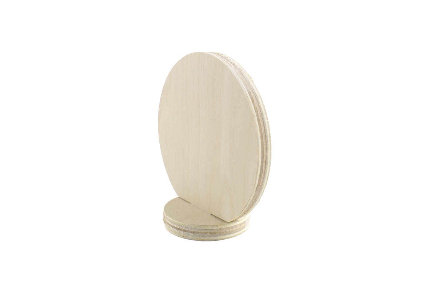 Round Wooden QR Code Stand