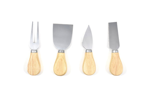 4-Piece Wood Cheese Knife Set