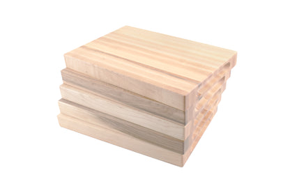 Small Edge-Grain Butcher Block with Indented Handles