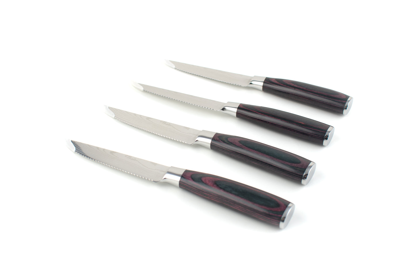 Steak Knife Set with Wooden Handles