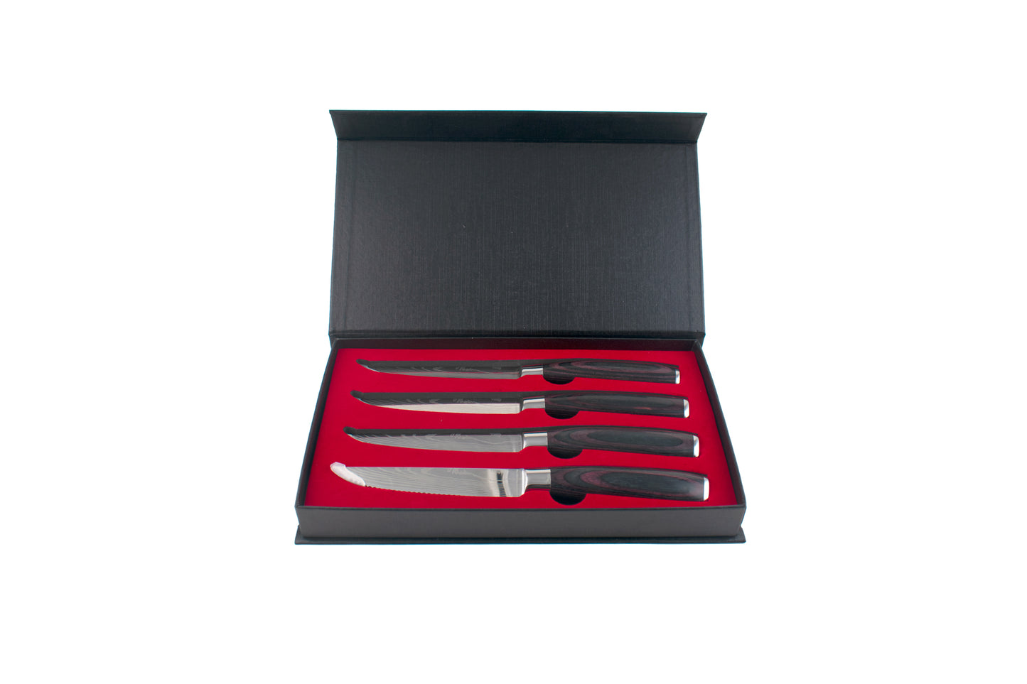 Steak Knife Set with Wooden Handles