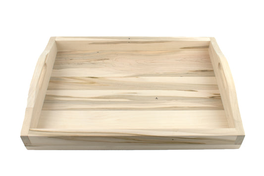 Large Hardwood Tray with Handles